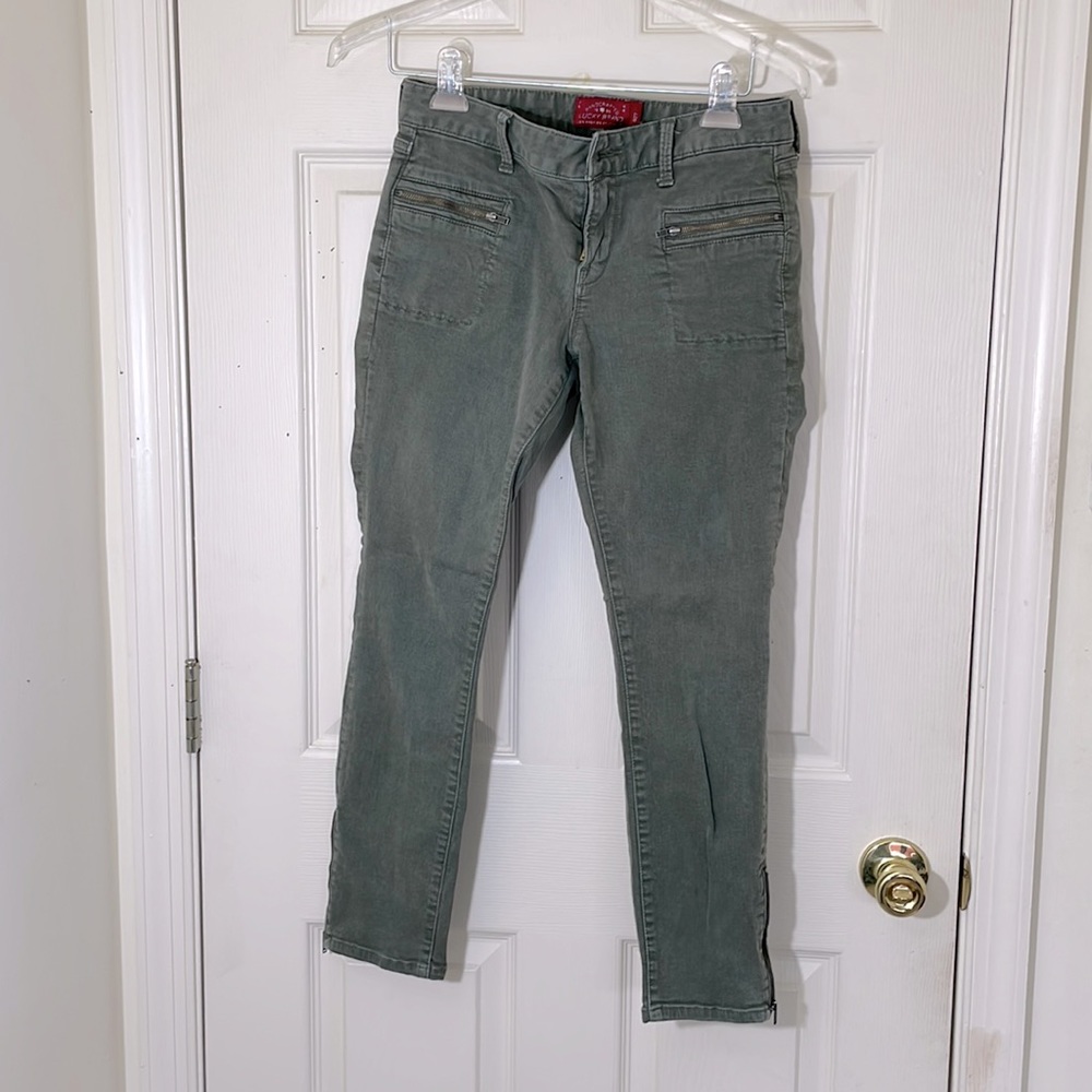 Lucky Brand Green Ankle Jeans Size 4/27
